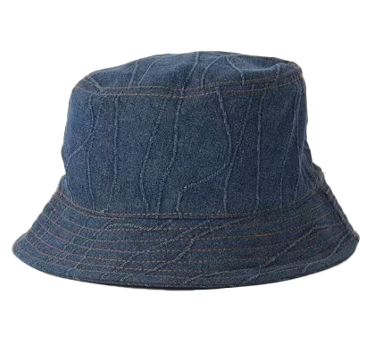 HONOR THE GIFT WAVY BUCKET HAT INDIGO - HTG240374