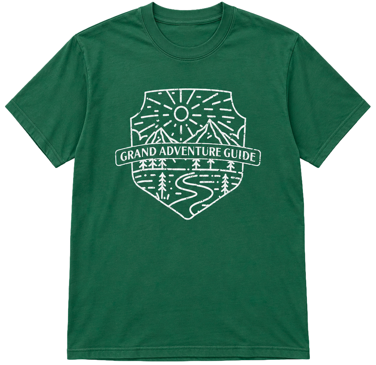 LICENSED BIO GRAPHIC T-SHIRT GREEN - GRAND ADVENTURE