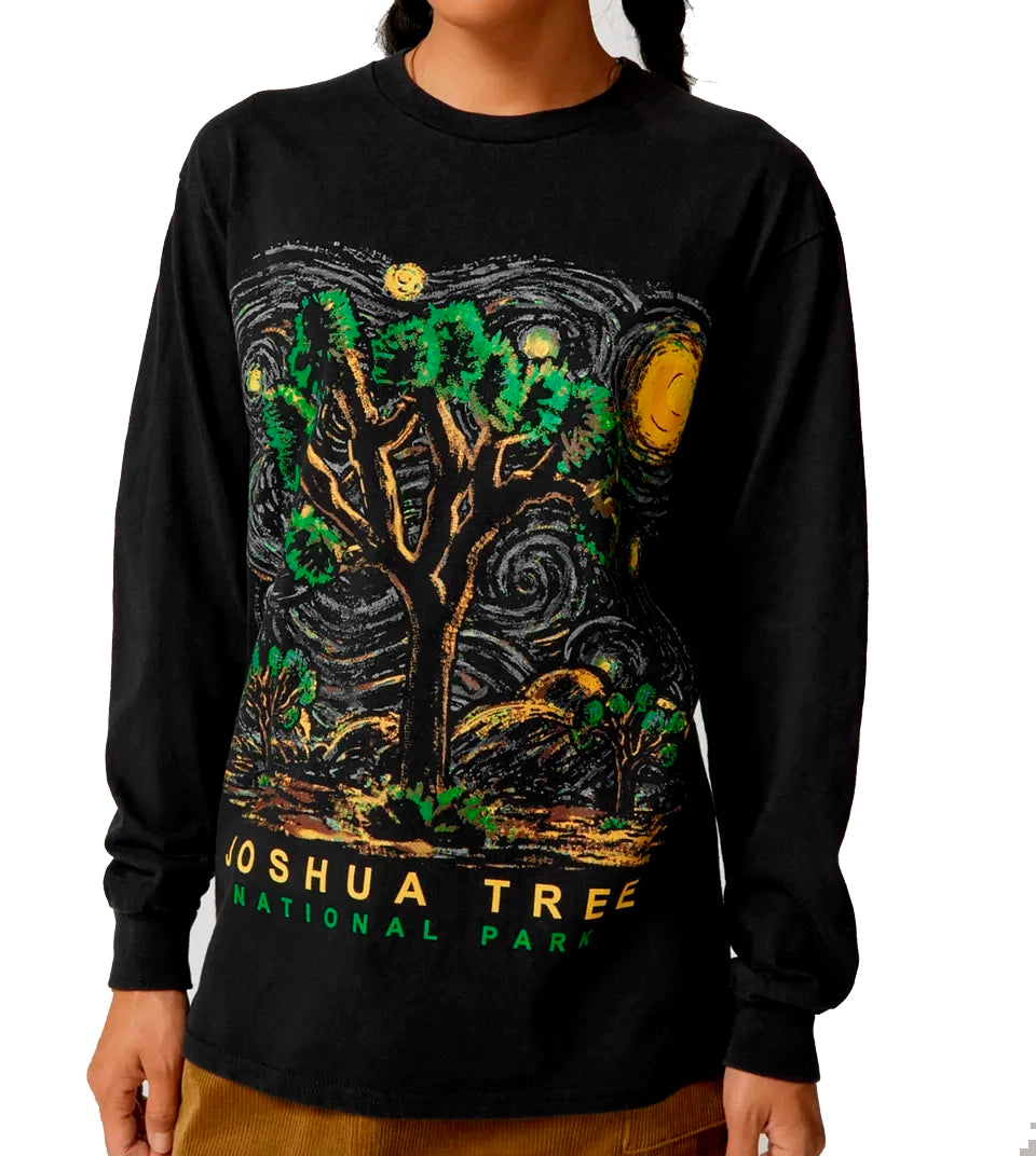 UNISEX LICENSED LONG SLEEVE SHIRT BLACK - NPSLST08