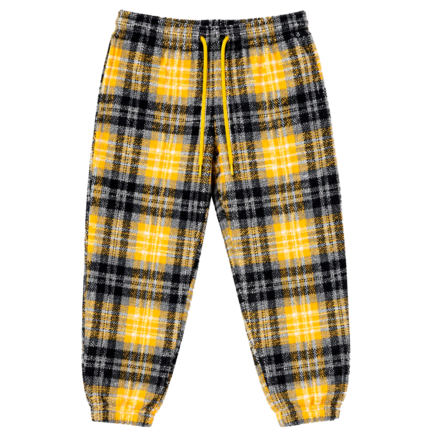 EPTM TWEED FLANNEL JOGGER PANTS YELLOW - EP1174
