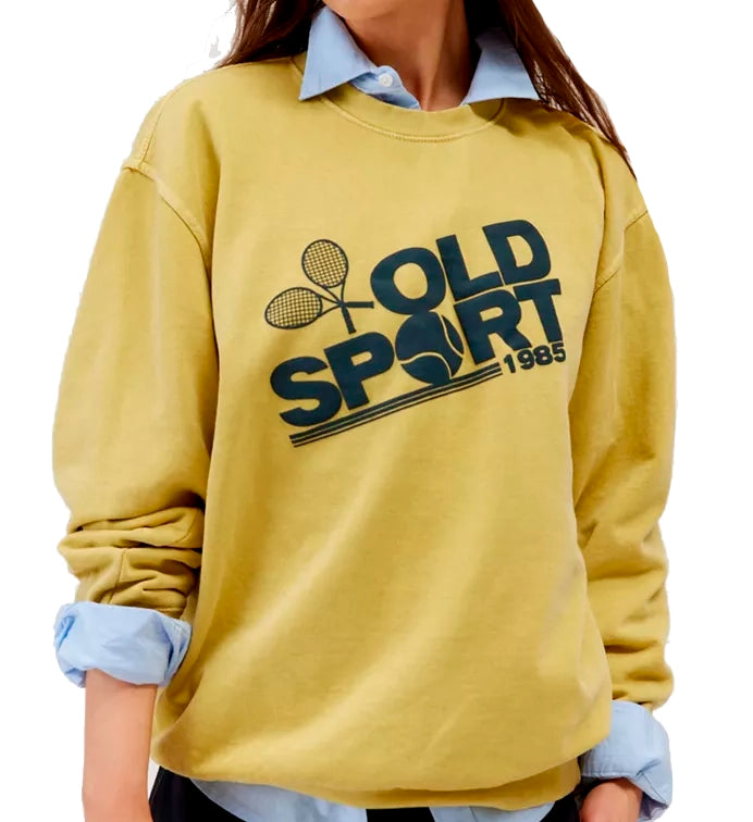 UNISEX URBAN OUTFITTERS CREWNECK YELLOW - OLD SPORTS