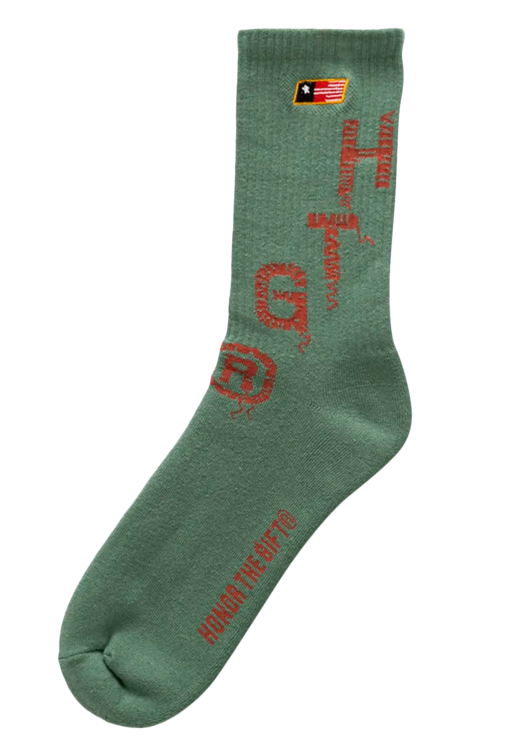 HONOR THE GIFT WEATHERED RIBBED SOCKS SAGE- HTG210480