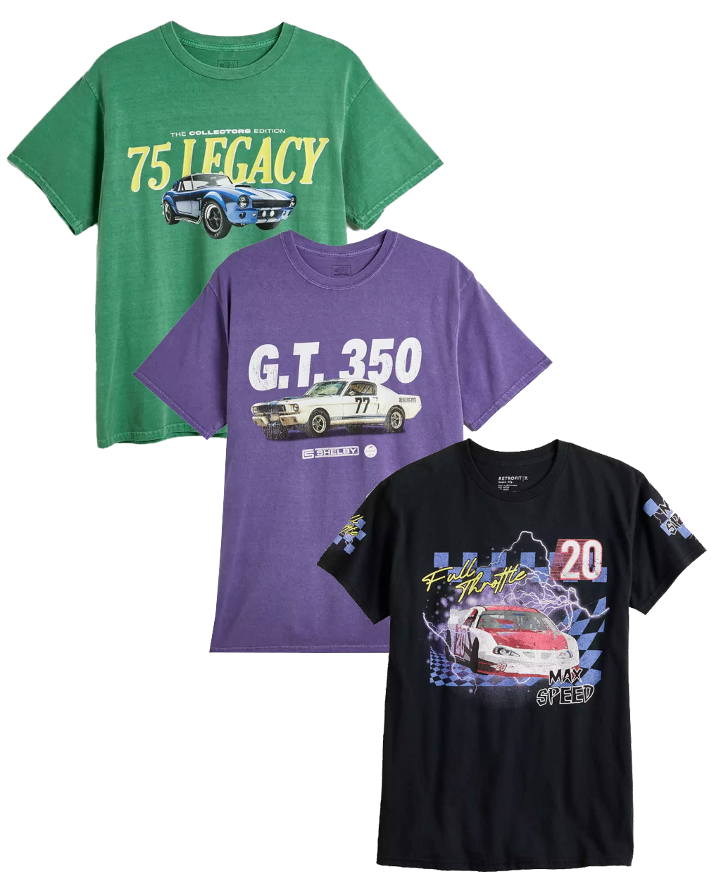 UNISEX LICENSED CARS ASSORTED T-SHIRTS ASST - BIOSTCRS08
