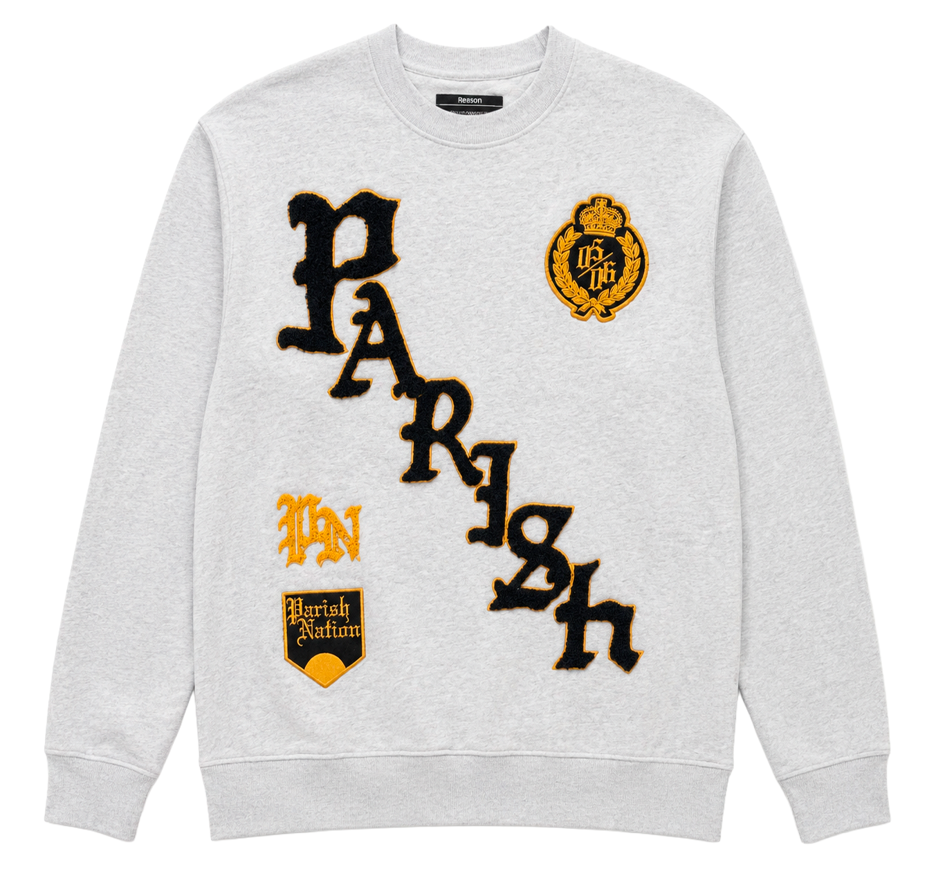 PARISH NATION GRAPHIC CREWNECK H. GREY - N05C3002