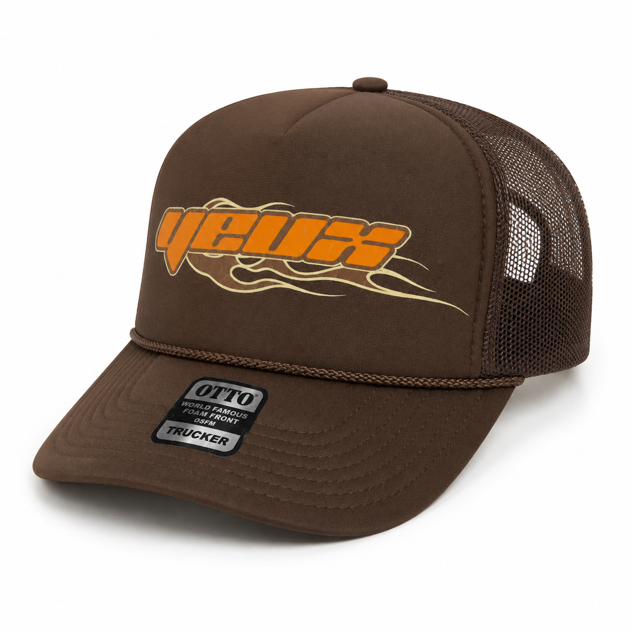 KIAN LAWLEY YEUX TRUCKER HAT BROWN - KLA24EHW001