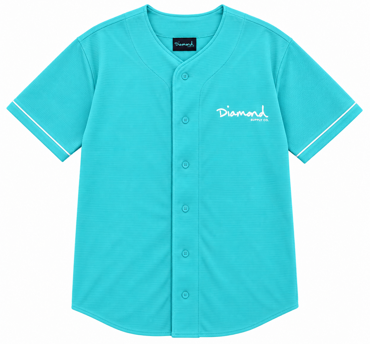 DIAMOND SUPPLY CO BASEBALL JERSEY TEAL - DMNDMAB018