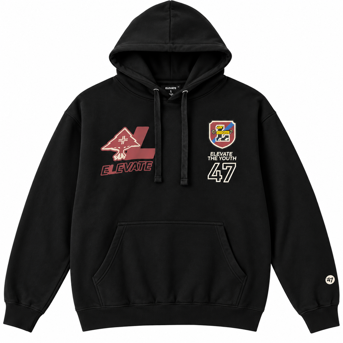 LRG GRAPHIC FLEECE HOODIE BLACK - L3WJMSOXX