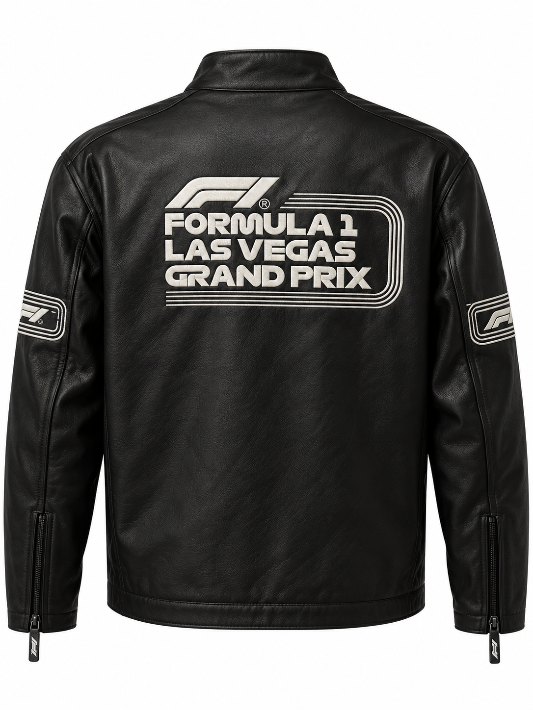 FORMULA 1 LAS VEGAS LEATHER JACKET BLACK - LVGP2024LJWB