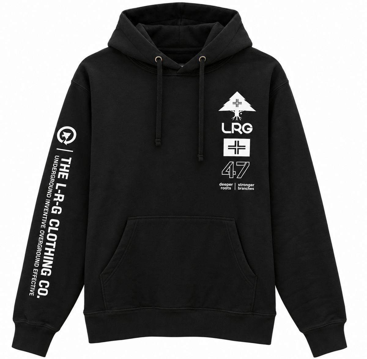 LRG GRAPHIC FLEECE HOODIE BLACK - L3LKMLOXX