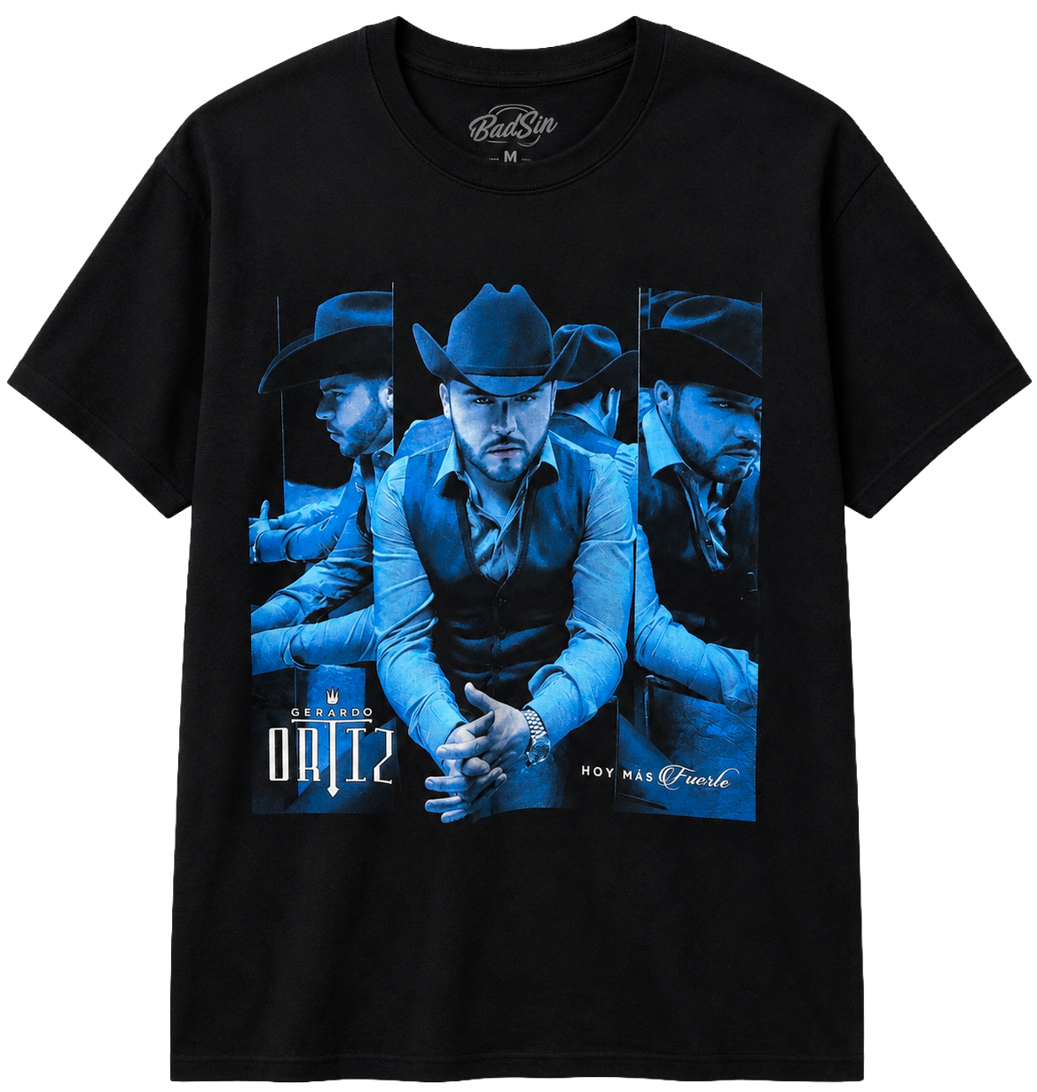 GERARDO ORTIZ PORTRAIT T-SHIRT BLACK - GOT010
