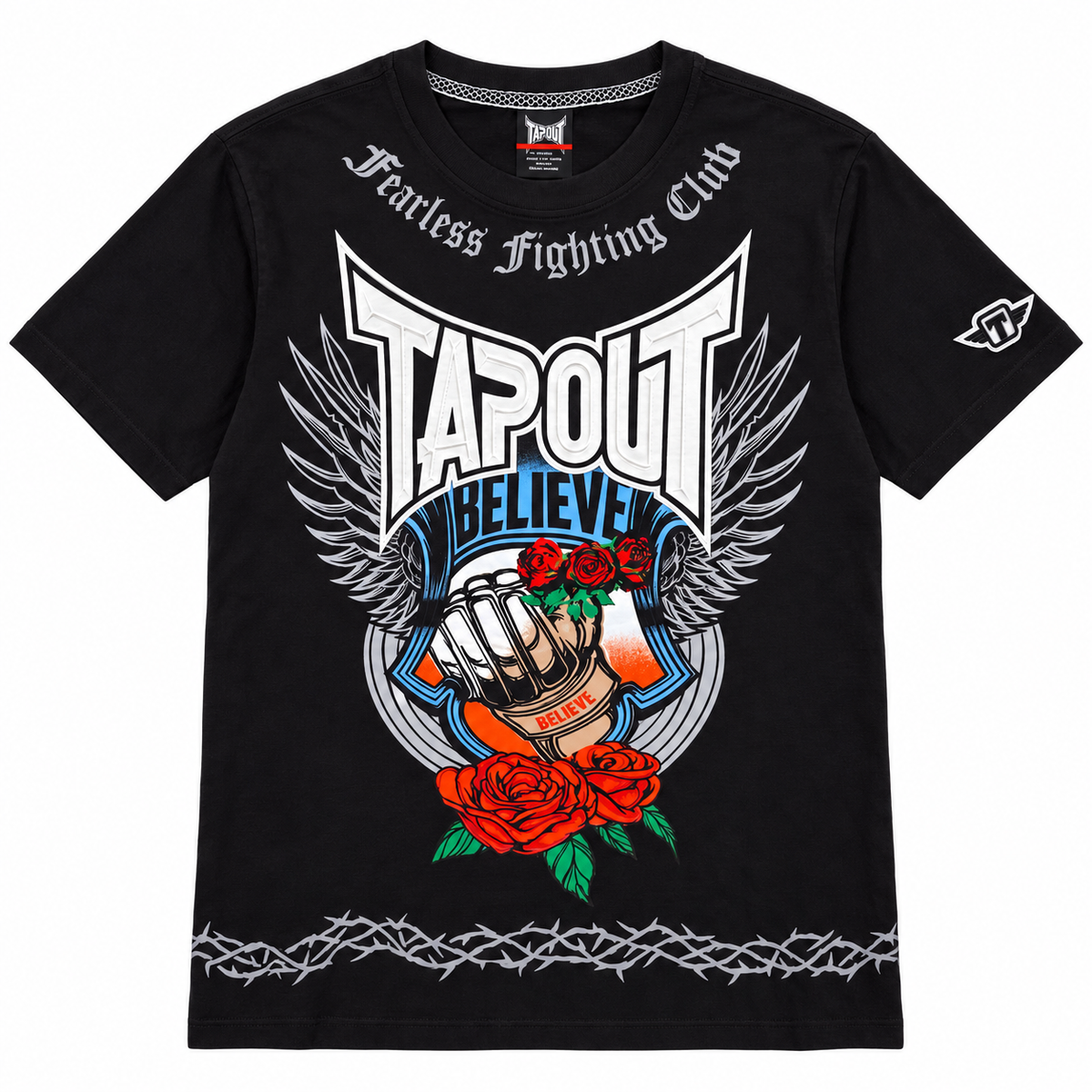 TAPOUT GRAPHIC T-SHIRT BLACK - T251A-1120