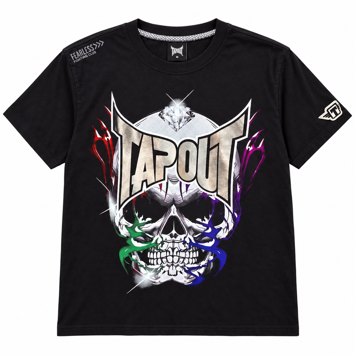 TAPOUT GRAPHIC T-SHIRT BLACK - T251A-1122