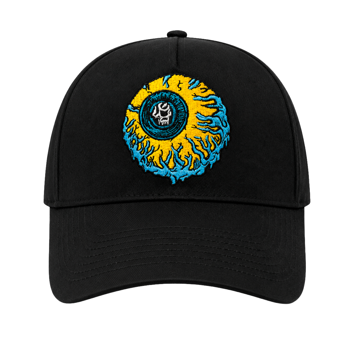 MISHKA LOGO SNAPBACK DAD HAT BLACK - MKS6AM-10