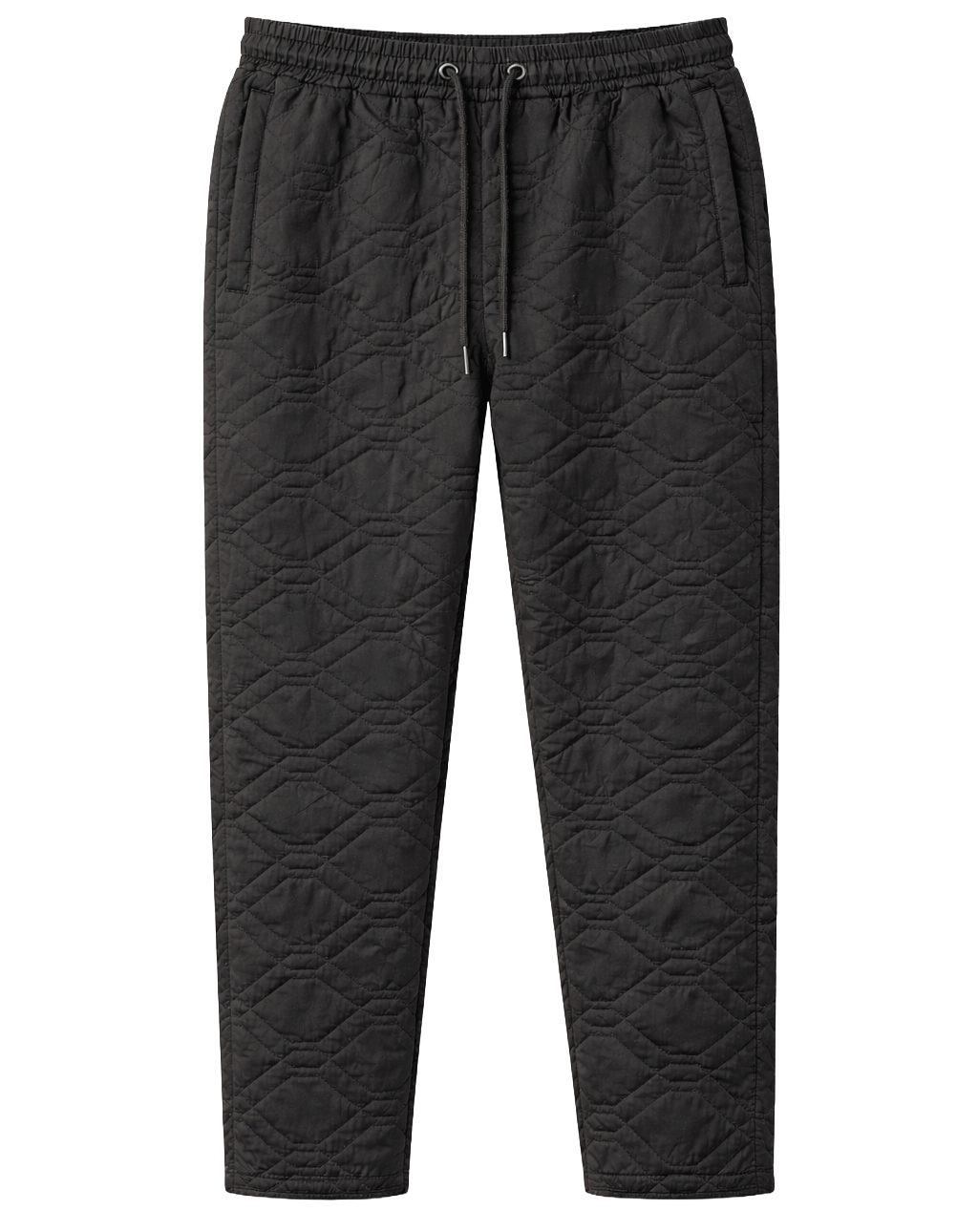 THE HUNDREDS NYLON QUILTED SWEATPANTS BLACK - T24W104012