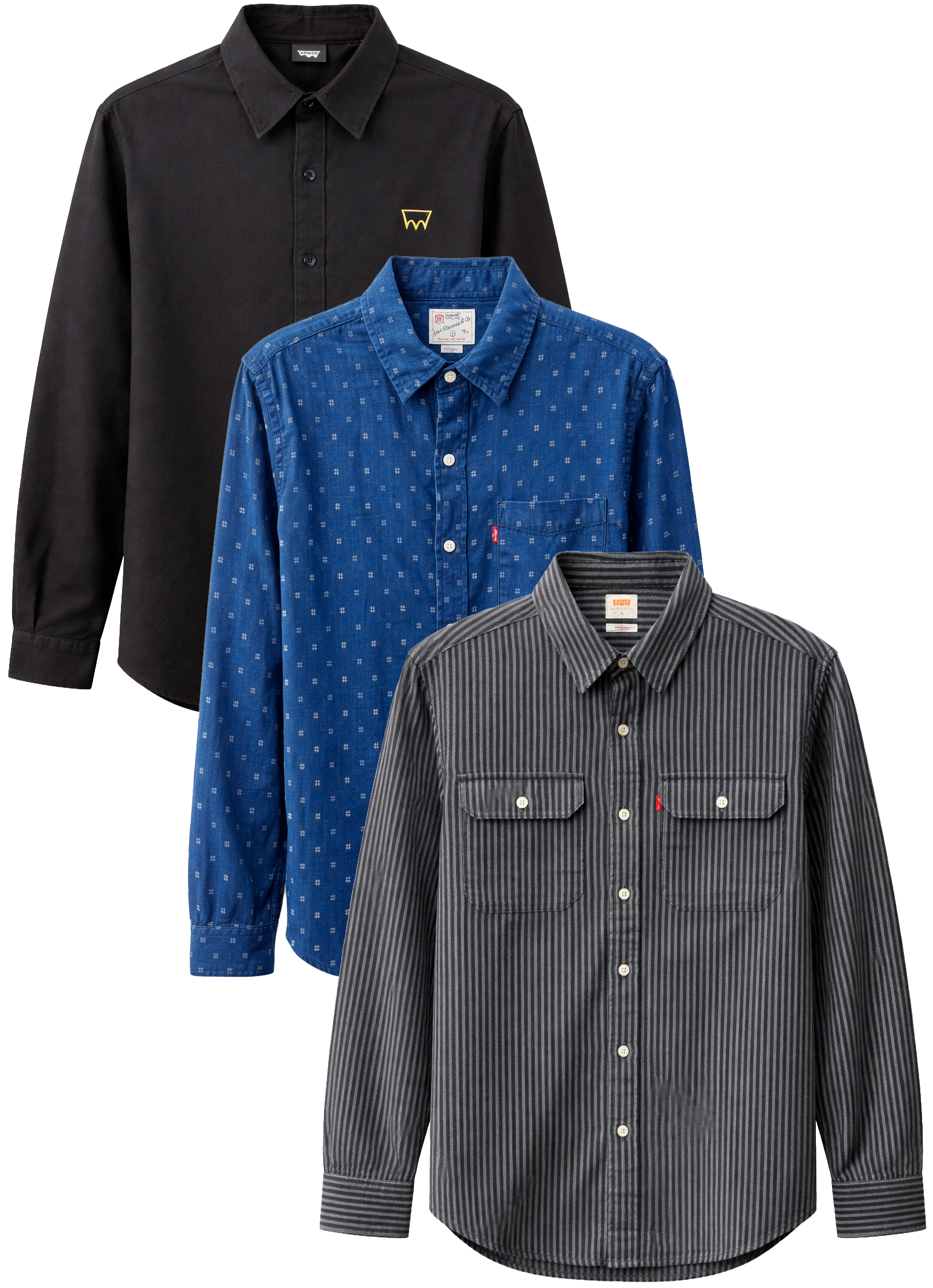 LEVIS ASSORTED L/S B/D SHIRTS ASST - LVSLSBD26