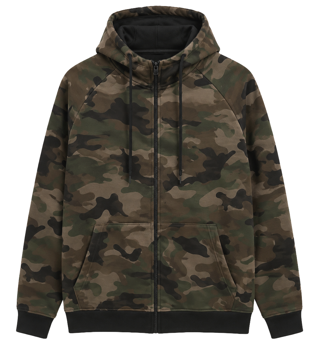 REBEL MINDS ZIP HOODIE JACKET WOODLAND - 192-551