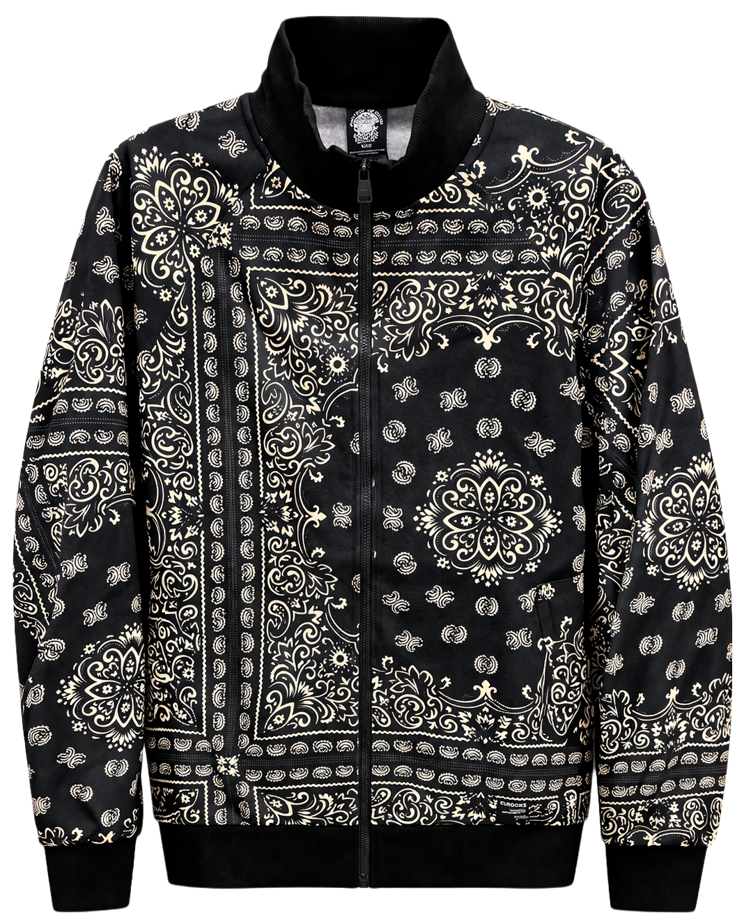 CROOKS & CASTLES TRACK JACKET BLACK - 3I10307