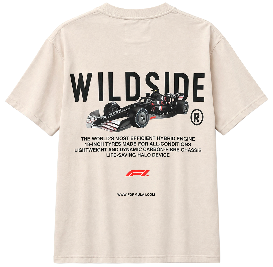 FORMULA 1 WILDSIDE T-SHIRT TAN - 60326 - Steal Deal 