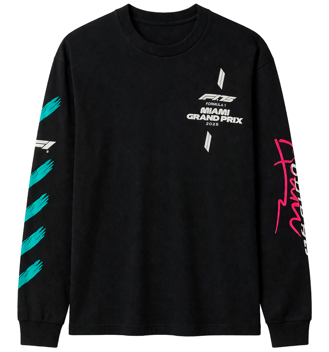 FORMULA 1 LAS VEGAS L/S SHIRT BLACK - LIGHTS OUT - Steal Deal 