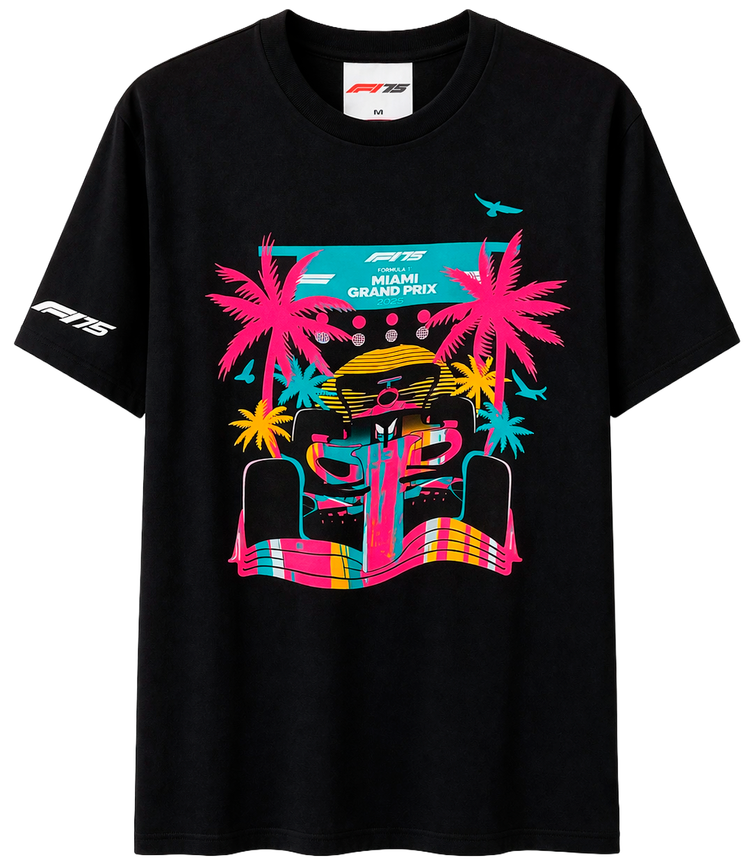 FORMULA 1 MIAMI T-SHIRT BLACK - MIA2522BV - Steal Deal 
