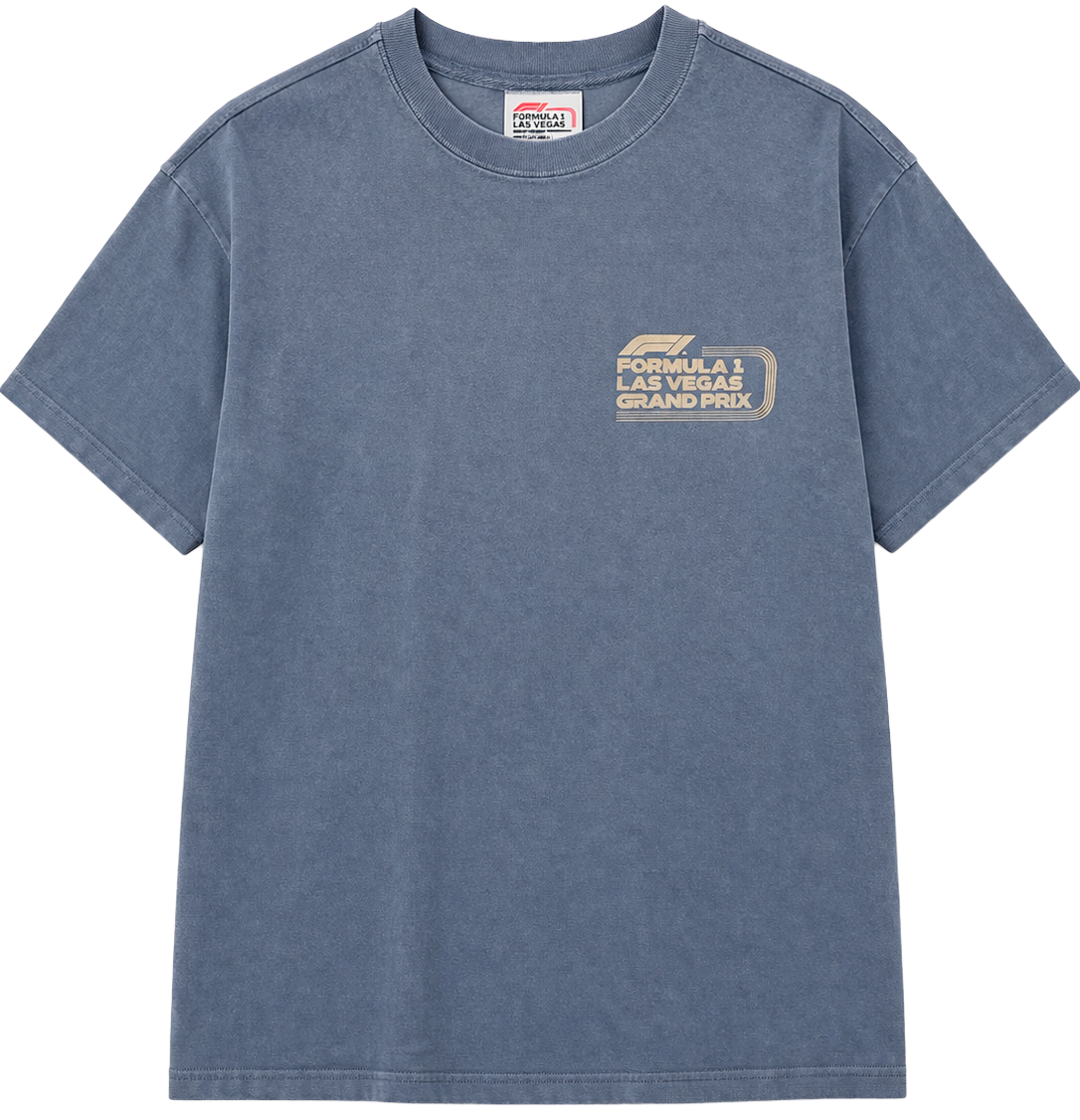 FORMULA 1 LAS VEGAS T-SHIRT SLATE - AOP MAP - Steal Deal 