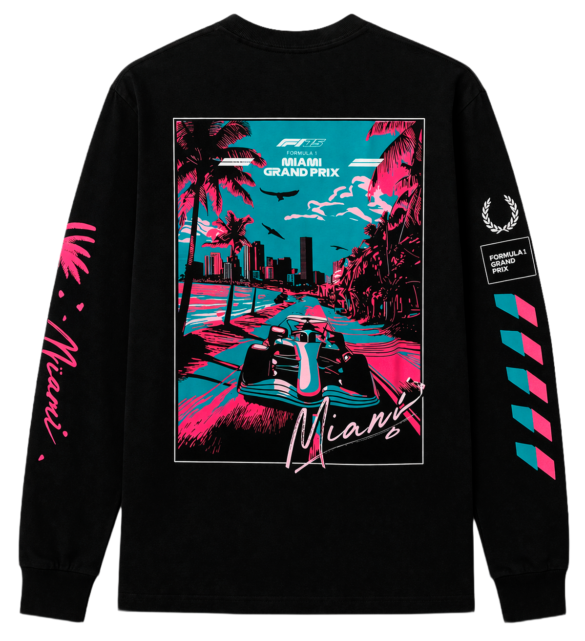 FORMULA 1 LAS VEGAS L/S SHIRT BLACK - LIGHTS OUT - Steal Deal 