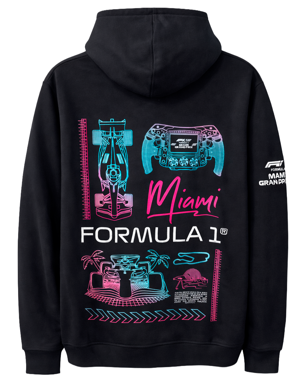 FORMULA 1 LAS VEGAS HOODIE BLACK - STEERING - Steal Deal 