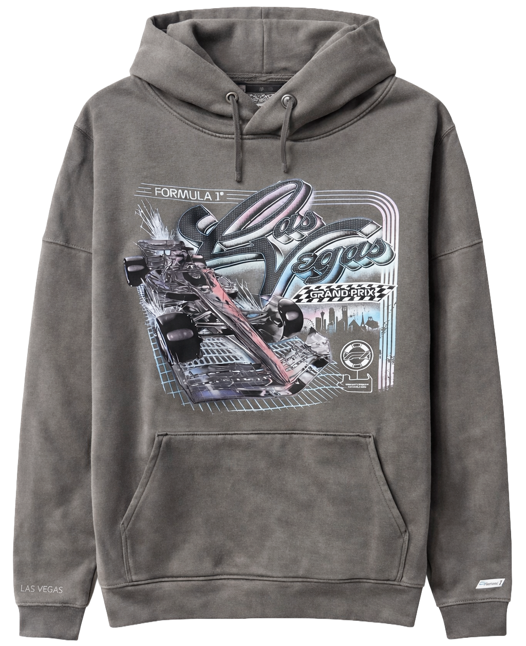 FORMULA 1 LAS VEGAS HOODIE GREY - NITE RIDE - Steal Deal 
