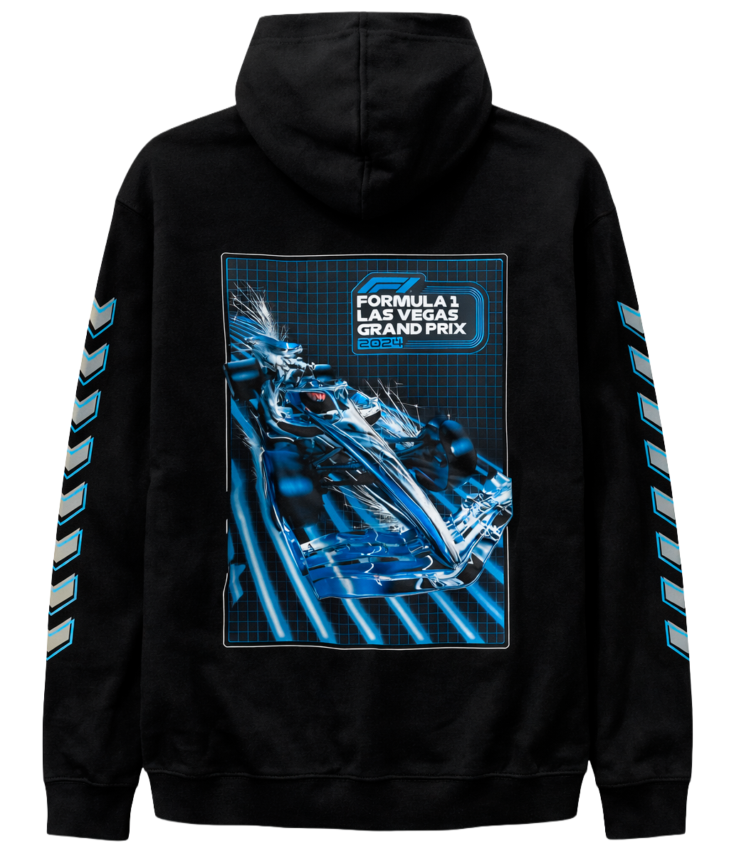 FORMULA 1 LAS VEGAS ZIP HOODIE JACKET BLACK - LVGP STREAK - Steal Deal 