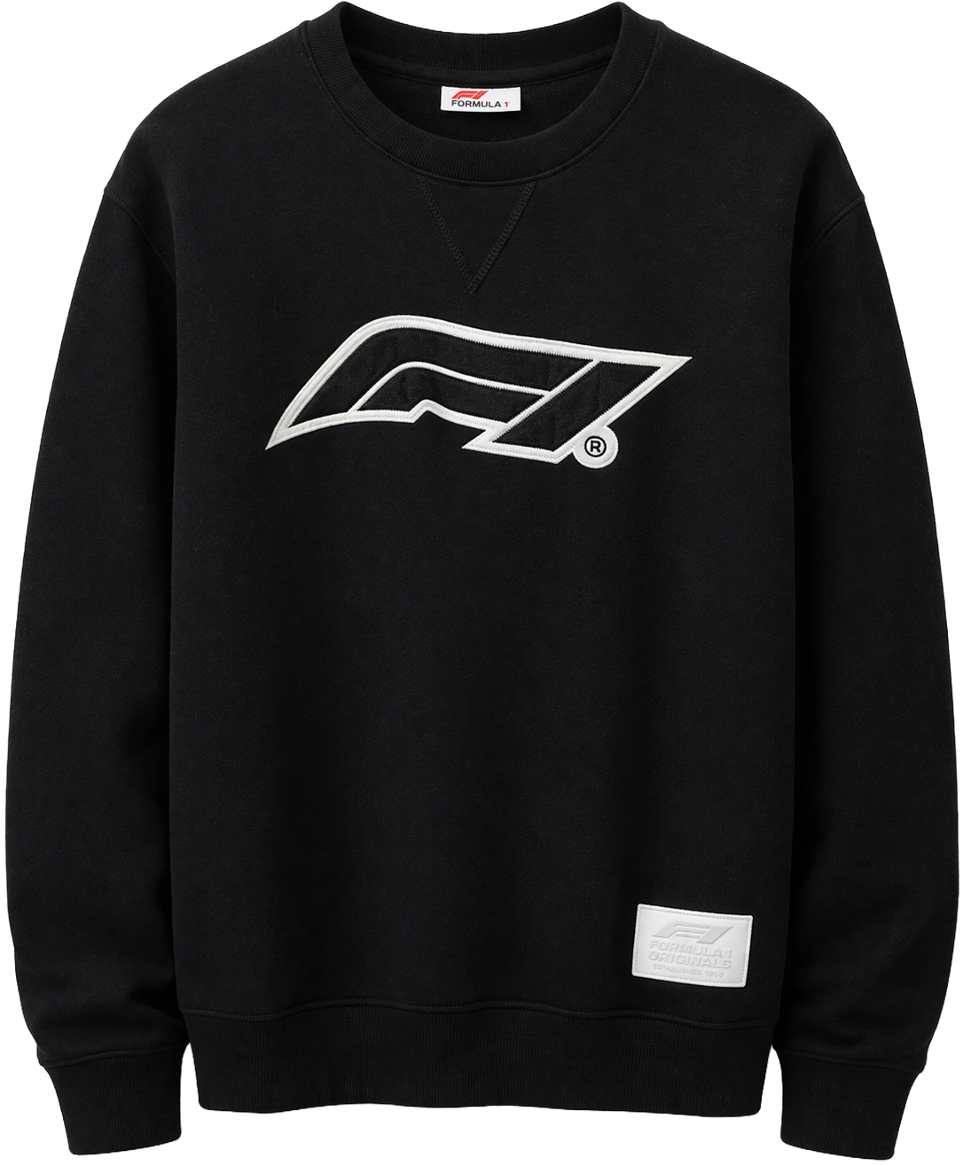 FORMULA 1 F-1 CREWNECK SWEATSHIRT BLACK - LVGP2024ACSB - Steal Deal 