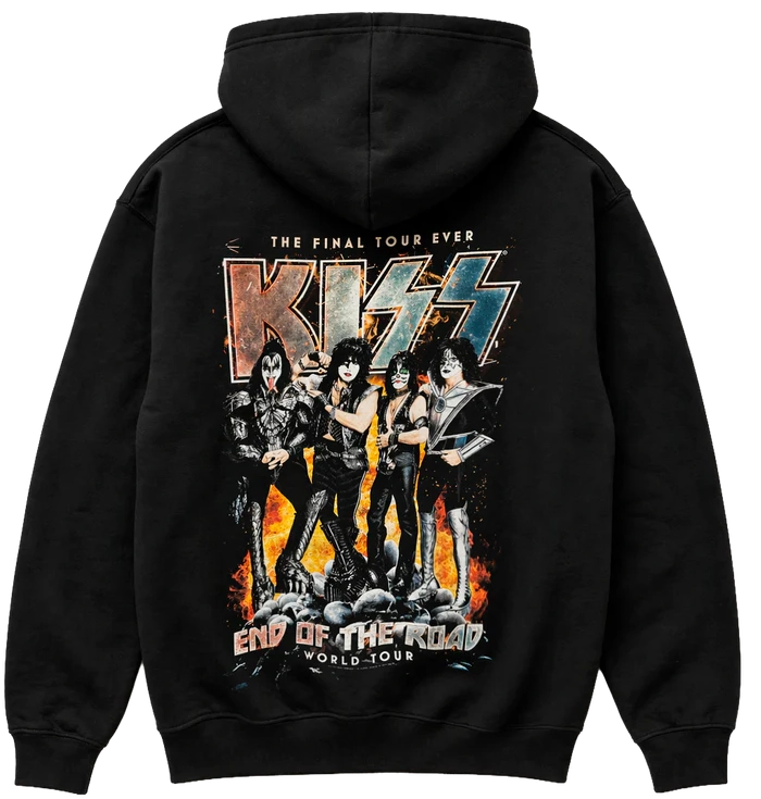 LICENSED MUSIC ZIP HOODIE JACKET BLACK - KISS EOTR
