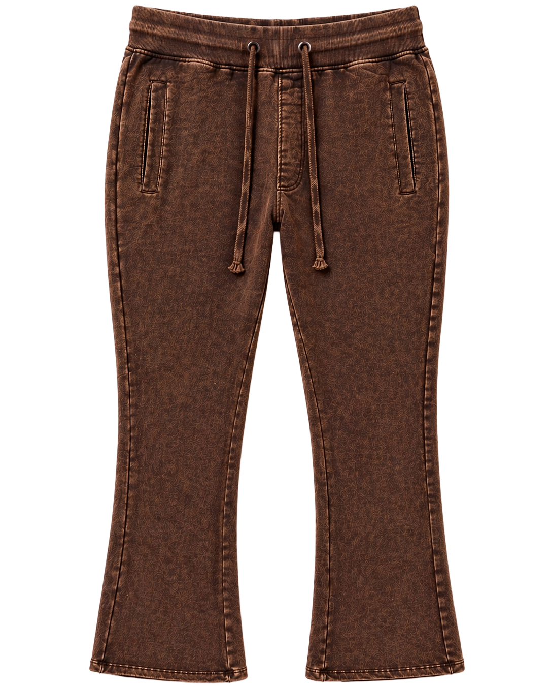 RINGSPUN STACKED FLAIR SWEATPANTS PANTS RUST - 341-401