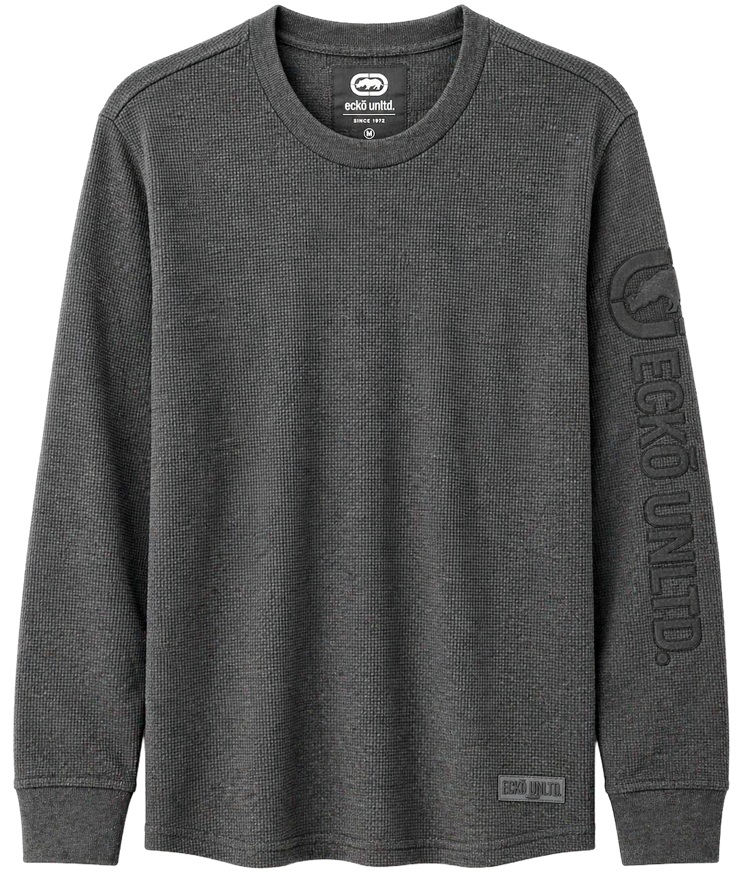 ECKO UNLTD L/S THERMAL SHIRT CHARCOAL HEATHER - EO34L404
