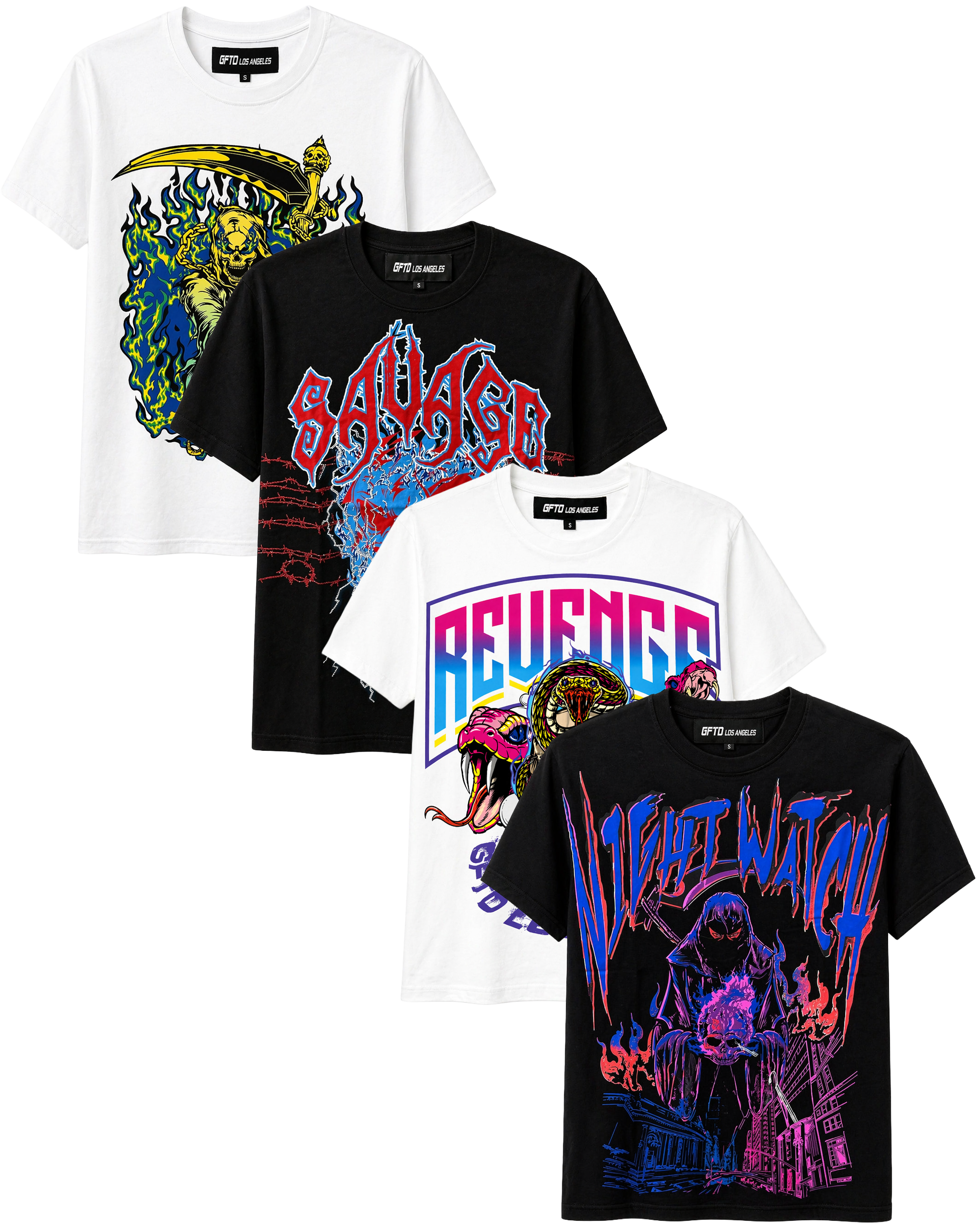 GFTD LA ASSORTED GRAPHIC T-SHIRTS ASST - GFTDSSTA