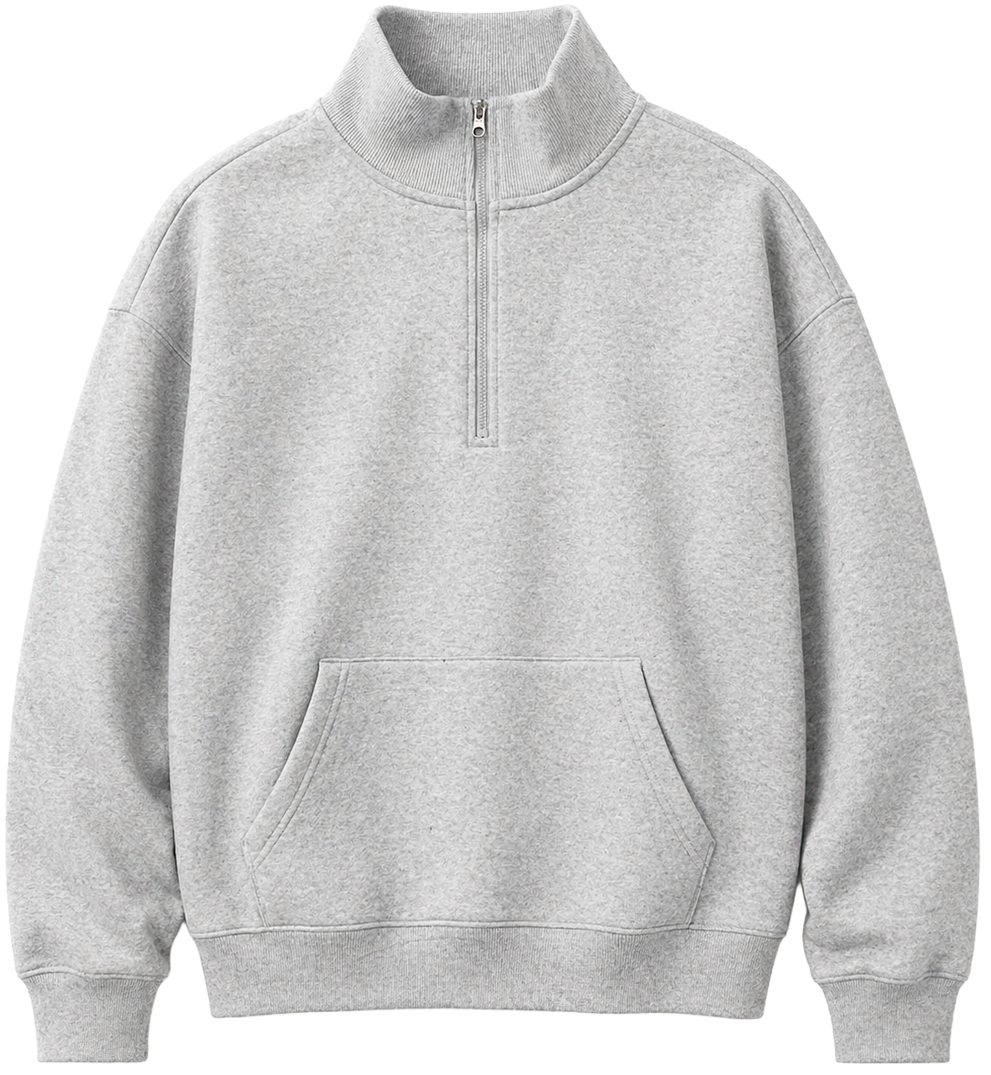 PASSION-I 1/4 ZIP FLEECE JACKET PULLOVER GREY - M71223