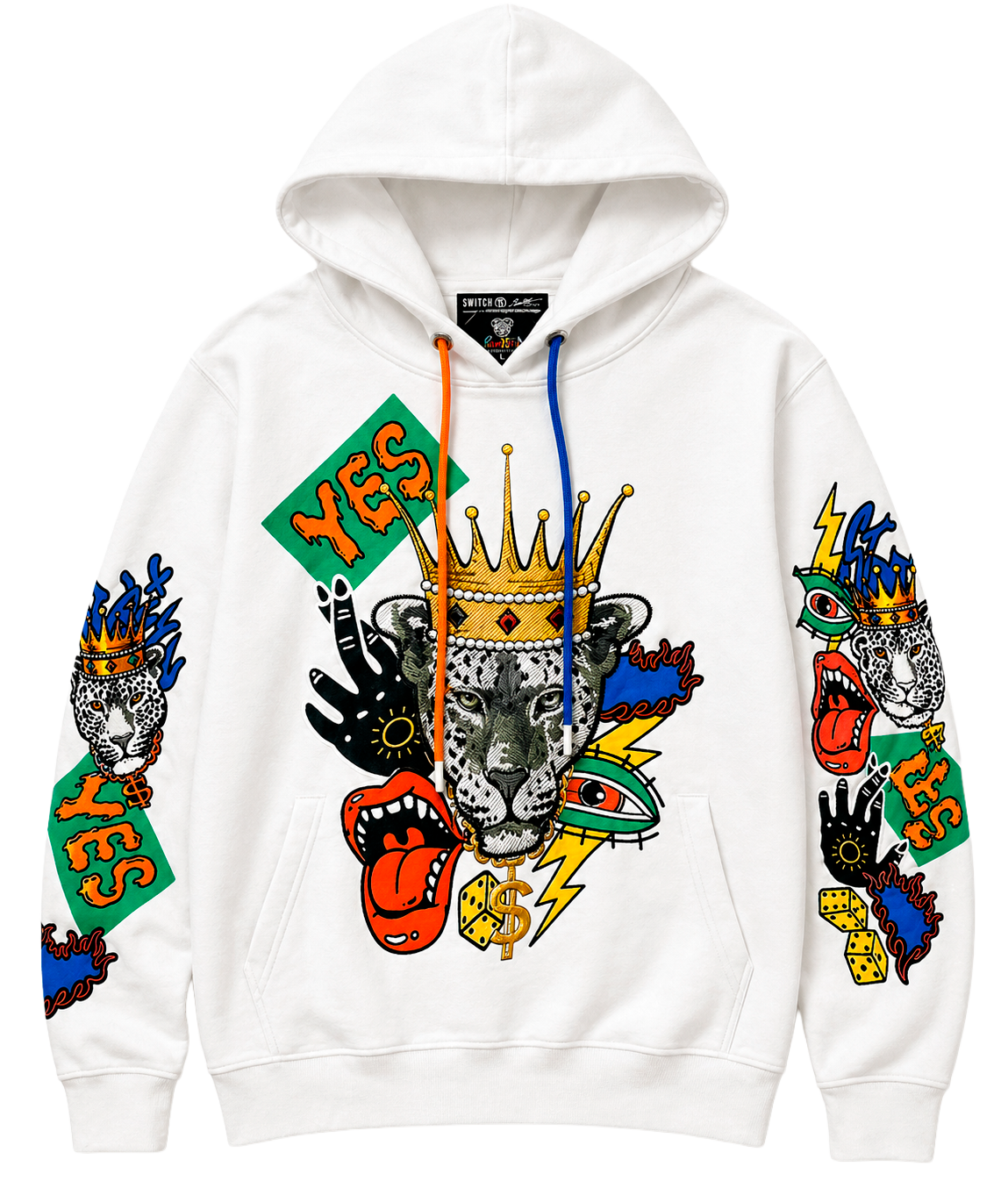 SWITCH GRAPHIC HOODIE WHITE - SF1205