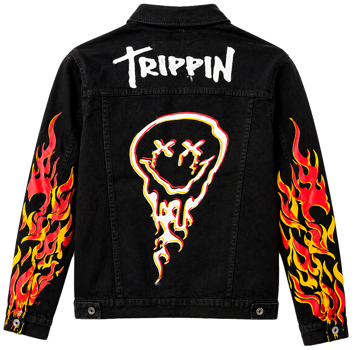 WAIMEA GRAPHIC DENIM JACKET BLACK - M6163T