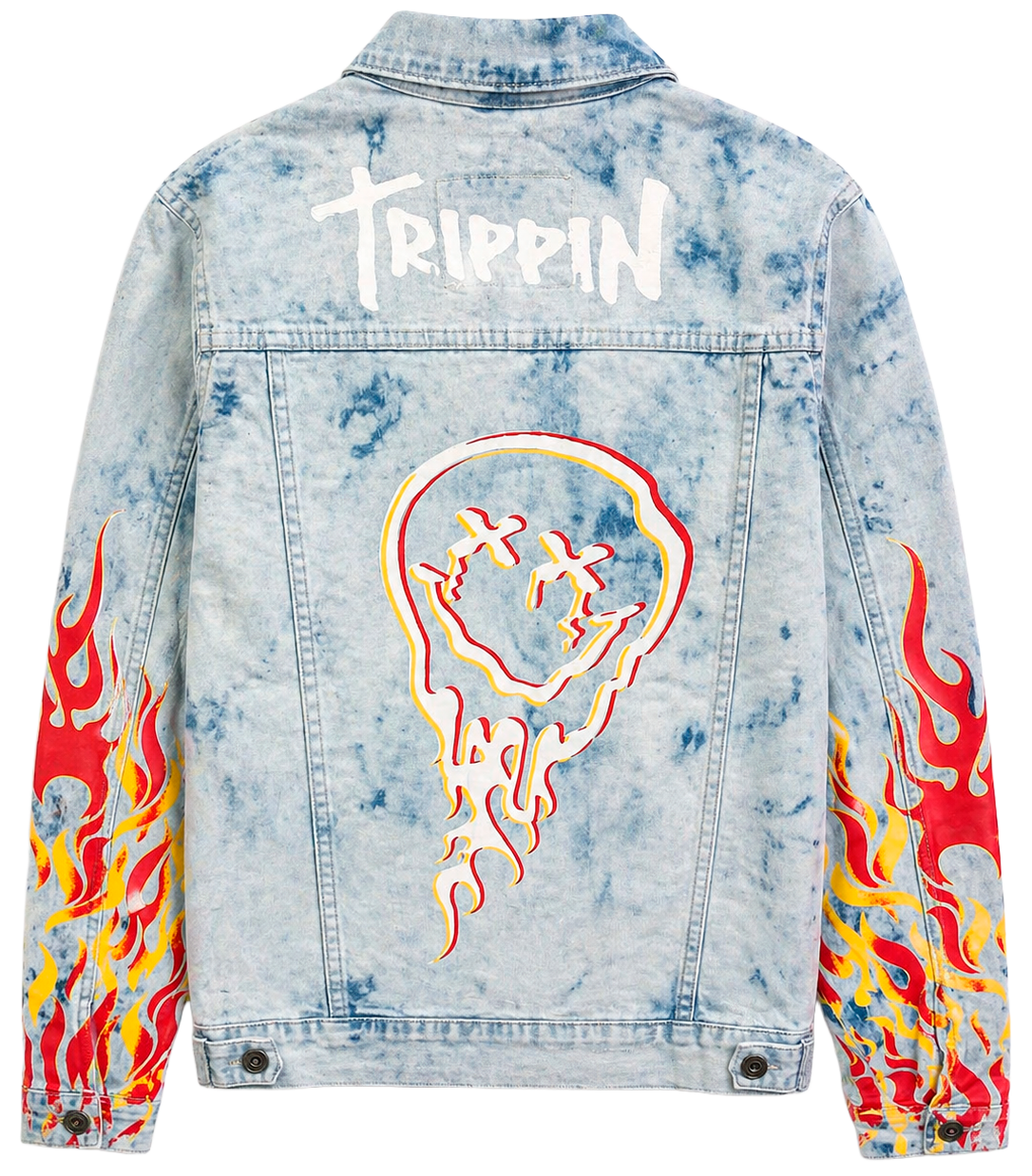 WAIMEA GRAPHIC DENIM JACKET TIE DYE WASH - M6163D