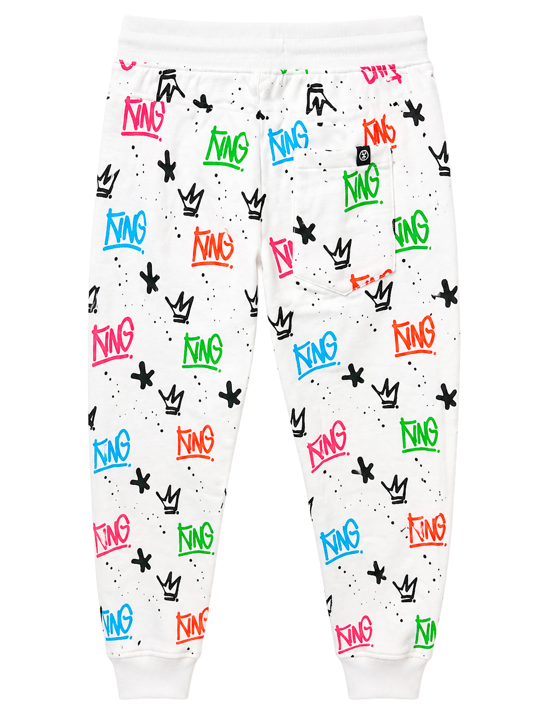 SWITCH GRAPHIC JOGGER PANTS WHTIE - SF1415