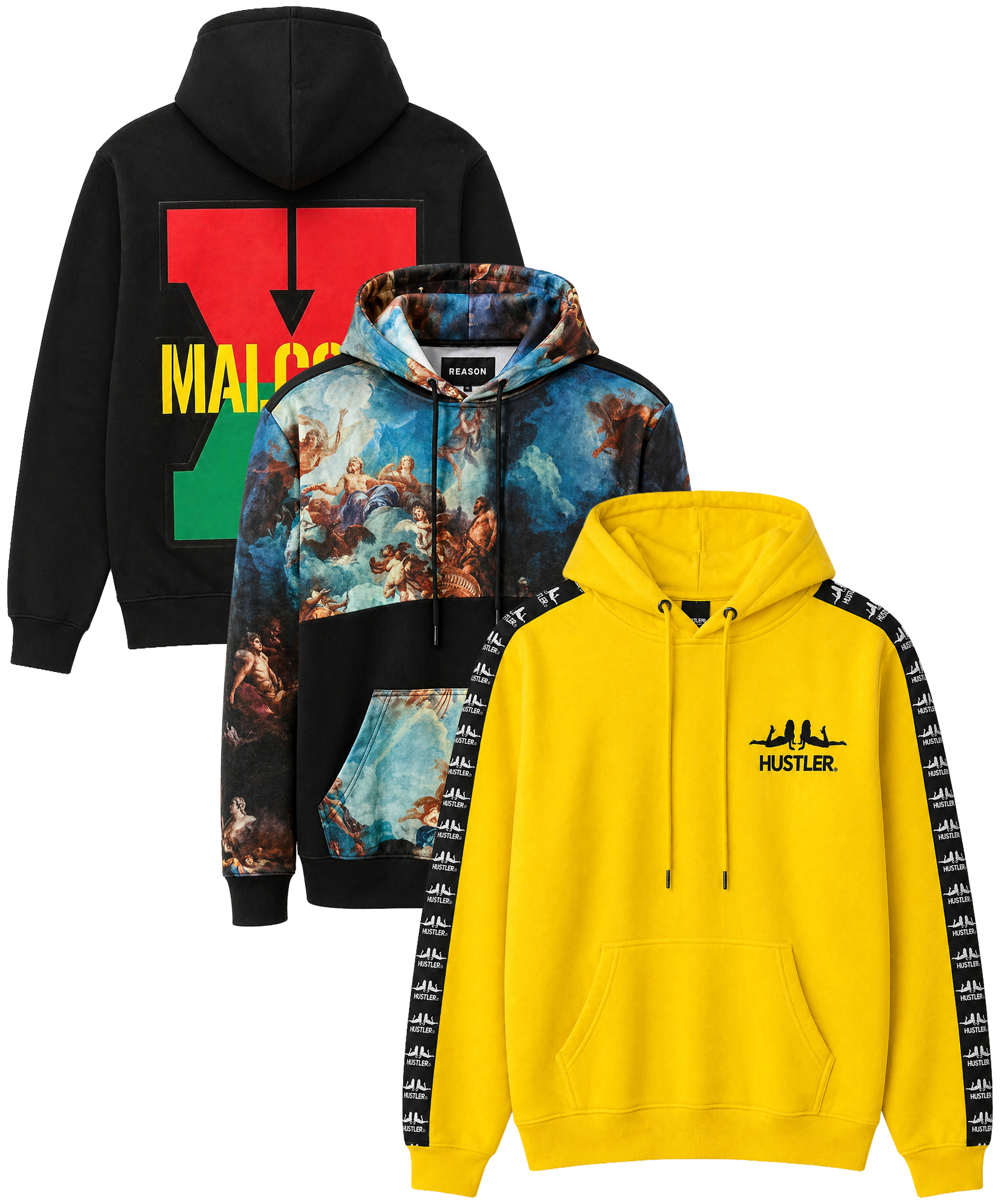 REASON ASSORTED GRAPHIC HOODIES ASST - RSNHDA