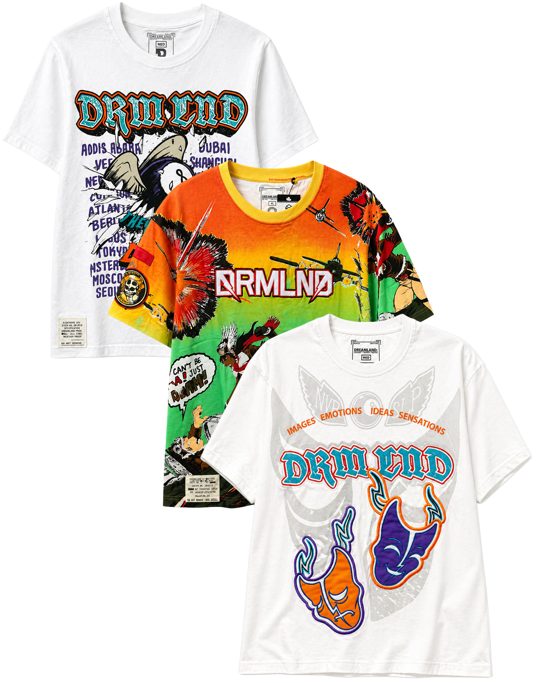 DREAMLAND ASSORTED GRAPHIC T-SHIRTS ASST - DLST26