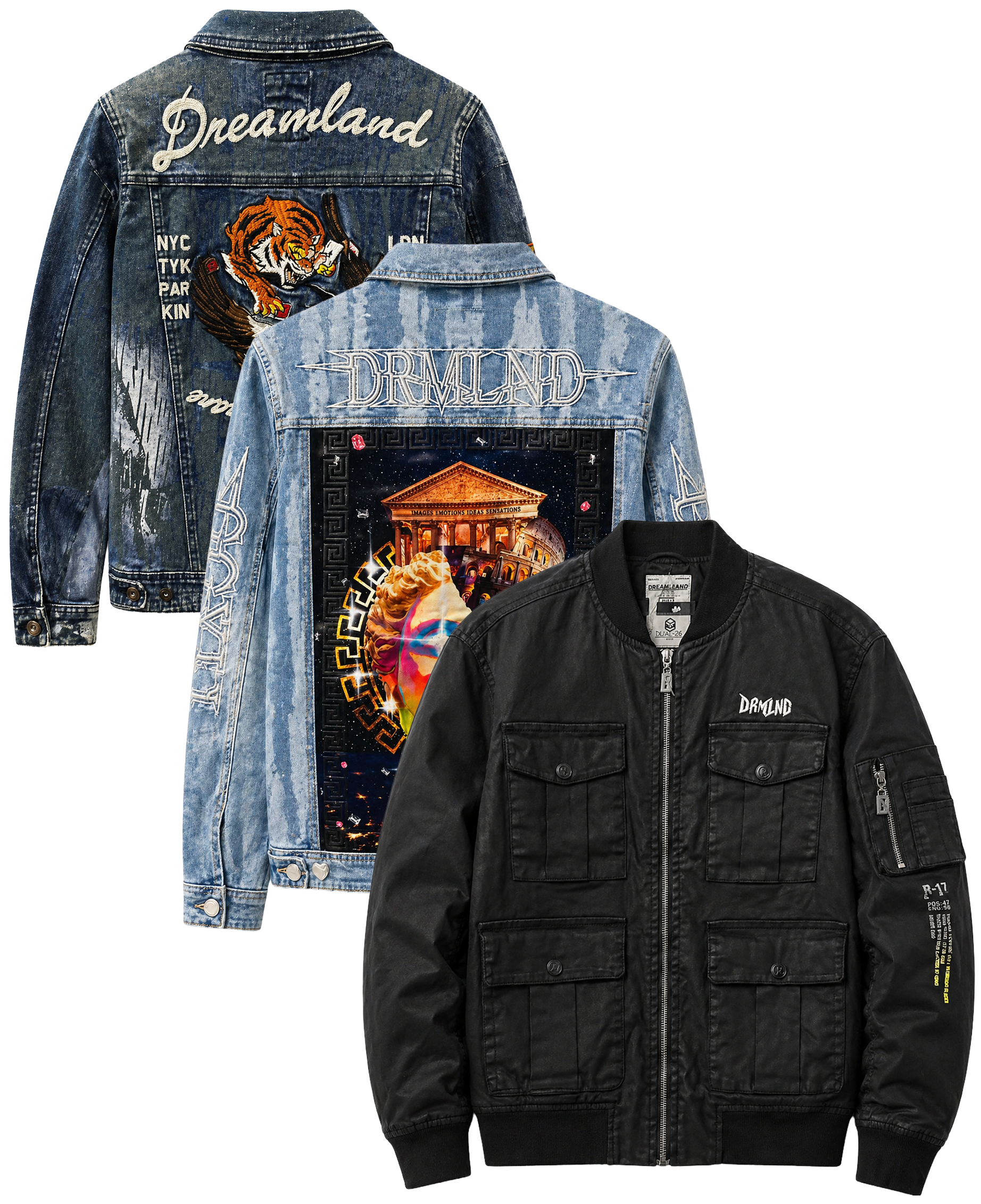 DREAMLAND ASSORTED DENIM JACKETS ASST - DLJKT26