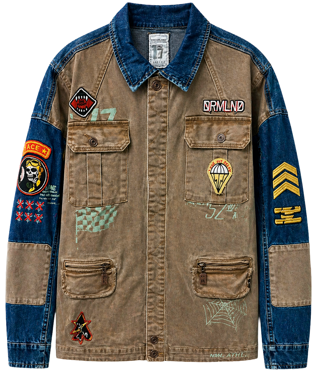 DREAMLAND DENIM JACKET OATMEAL - D2109O0551BT