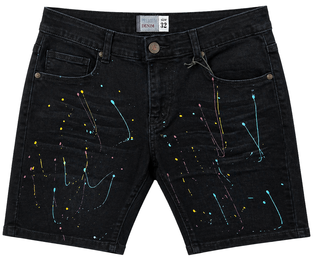 JEANS STATION DENIM SHORTS BLACK - JSP21502S