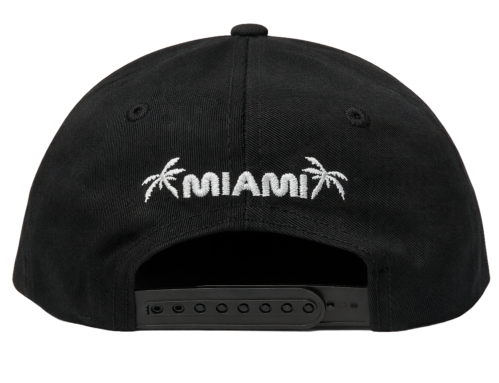 FORMULA 1 FLAT BRIM SNAPBACK HAT BLACK - MIAMI GP