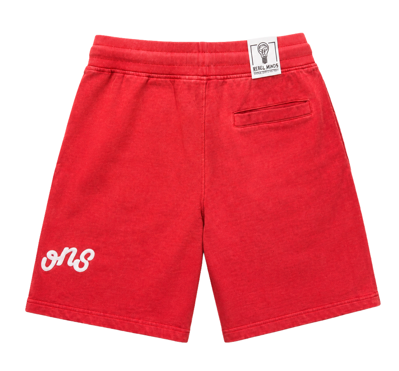 REBEL MINDS GRAPHIC SWEATSHORTS RED - 141-968