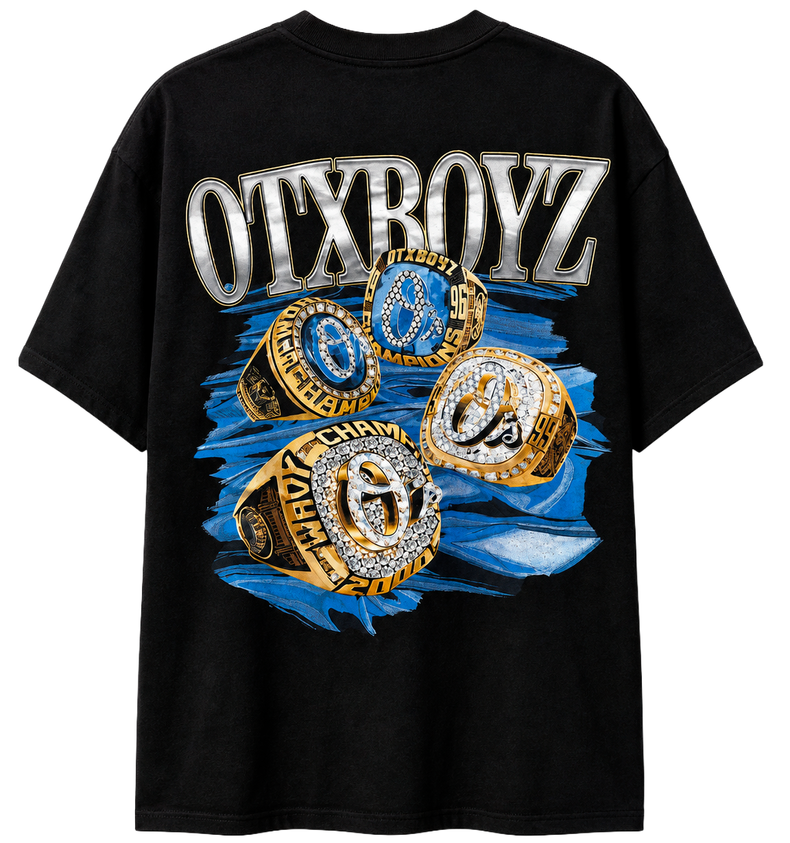 GEEZY DA SNOWMAN GRAPHIC T-SHIRT BLACK - GZSTB