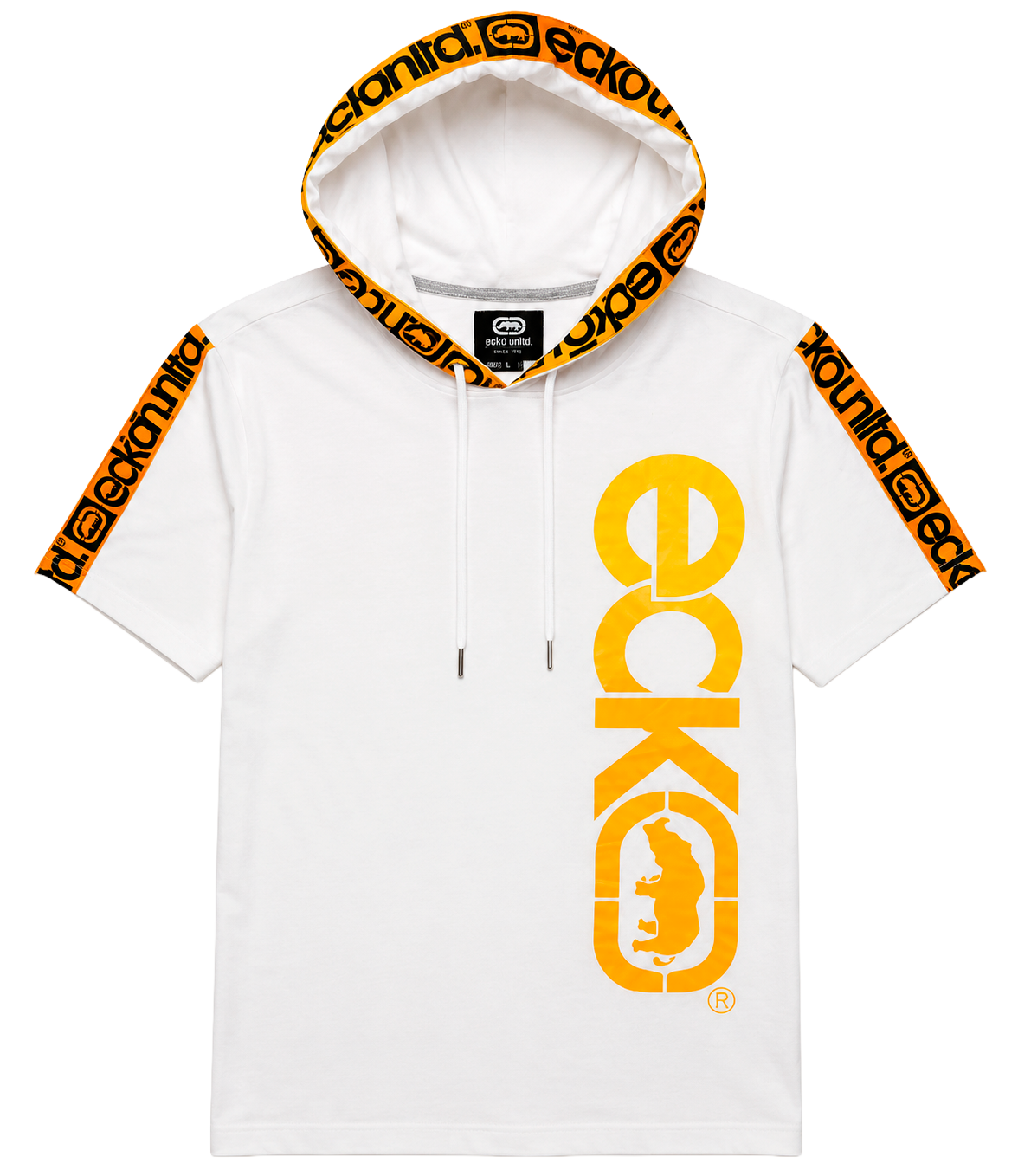 ECKO UNLTD S/S HOODIE SHIRT WHITE - EO31K825