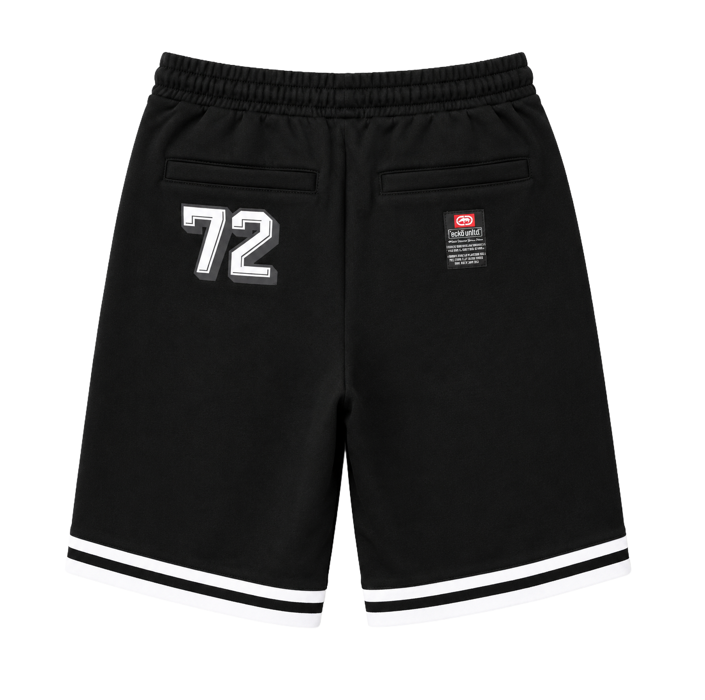 ECKO UNLTD FLEECE SWEAT SHORT BLACK - EO14N390
