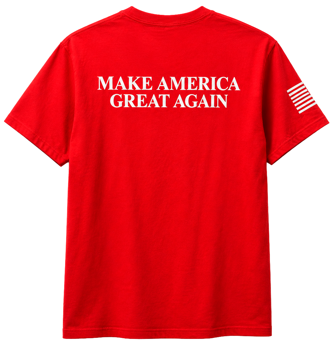 LICENSED GRAPHIC T-SHIRT (IR) RED - TRUMP FORCE